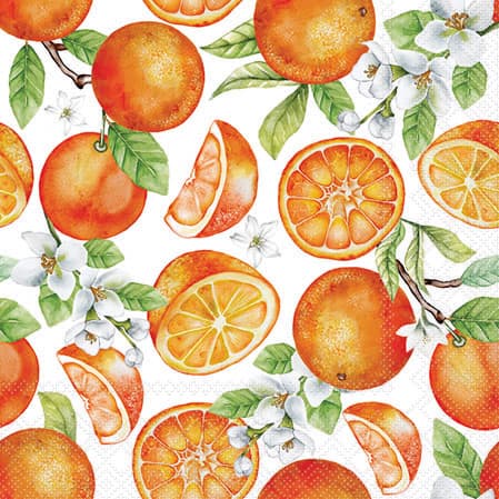 Bella Casa Servietten Juicy Oranges 25x25cm