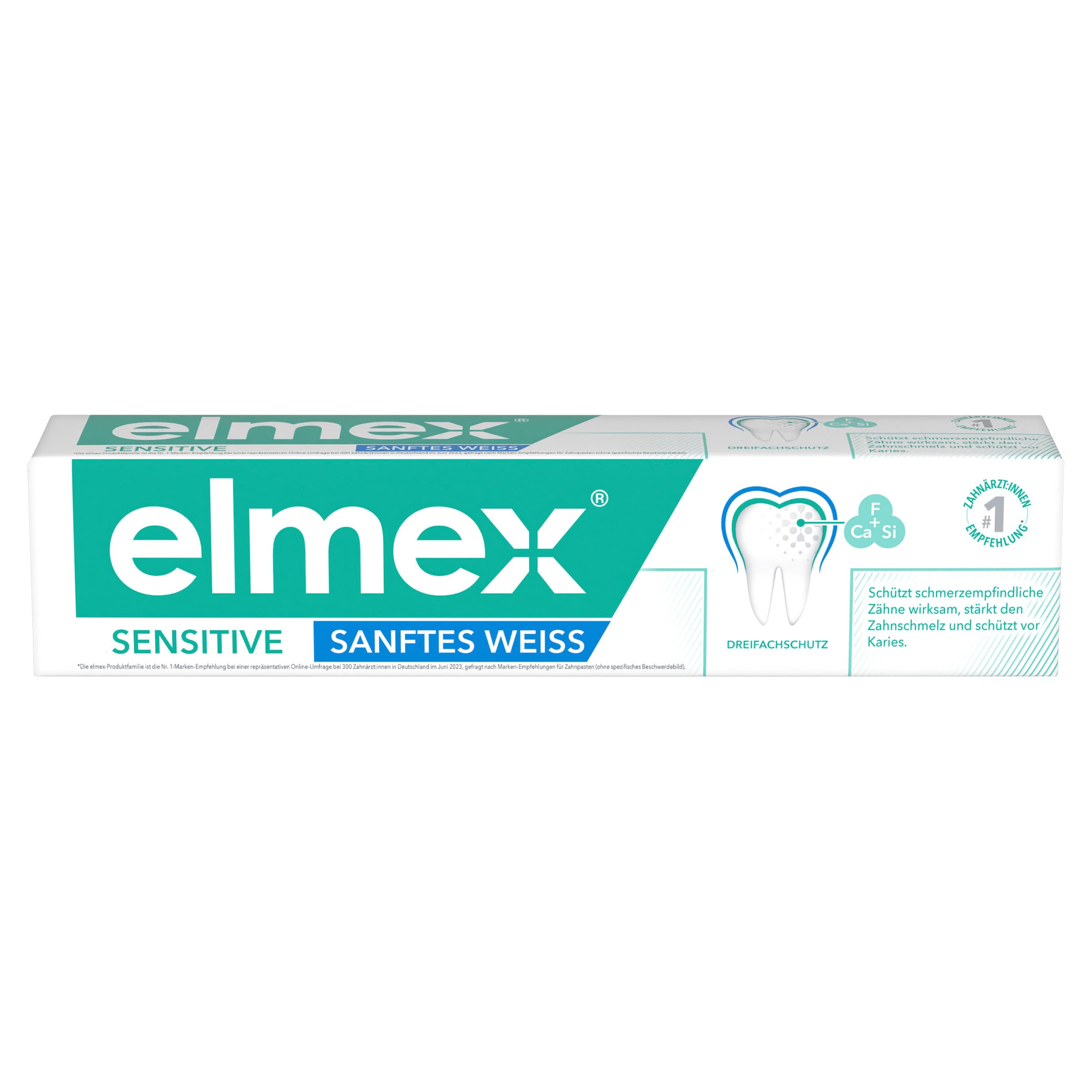 elmex Zahnpasta Sensitive Sanftes Weiß zur sanften Zahnaufhellung