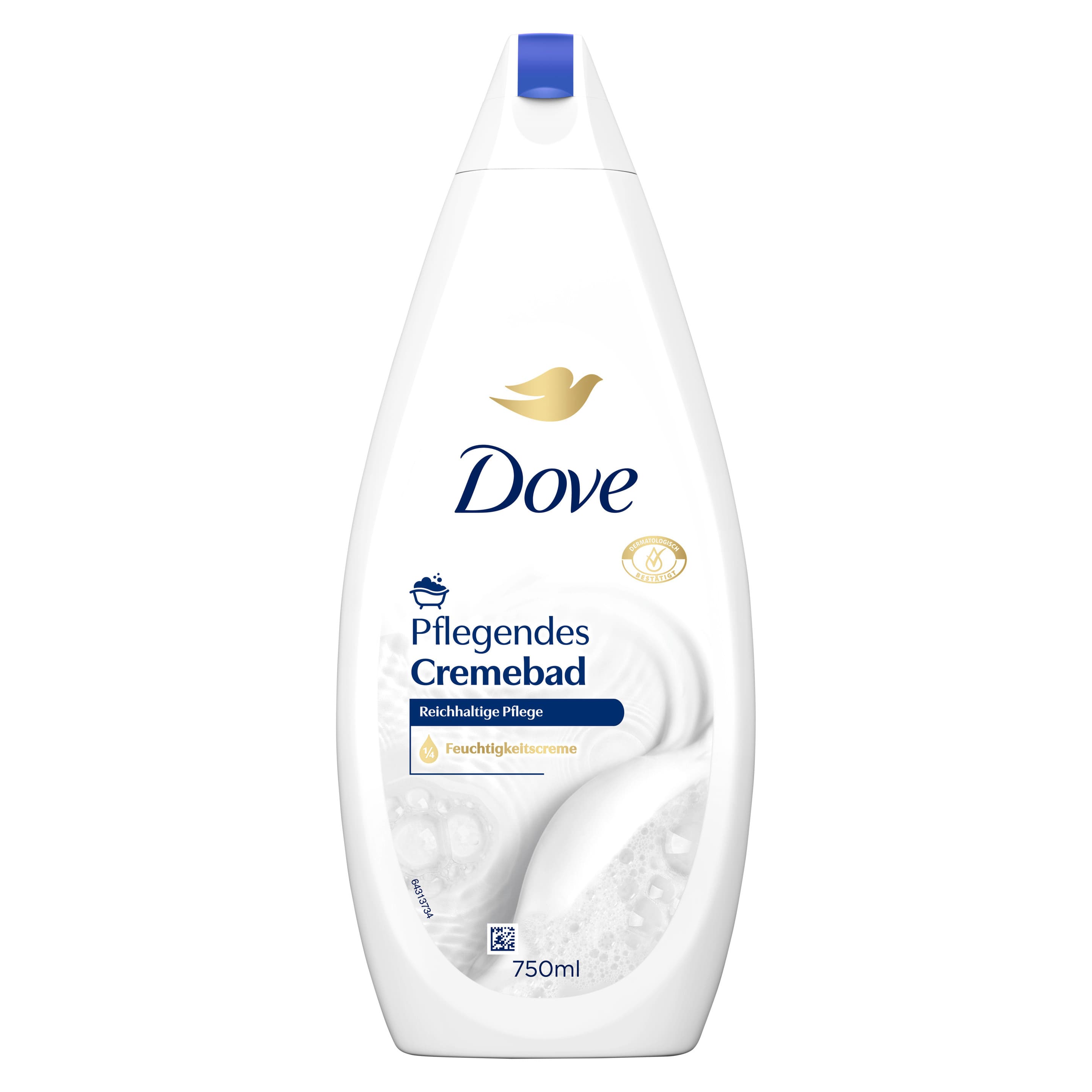 Dove Cremebad für trockene Haut Reichhaltige Pflege 750 ml
