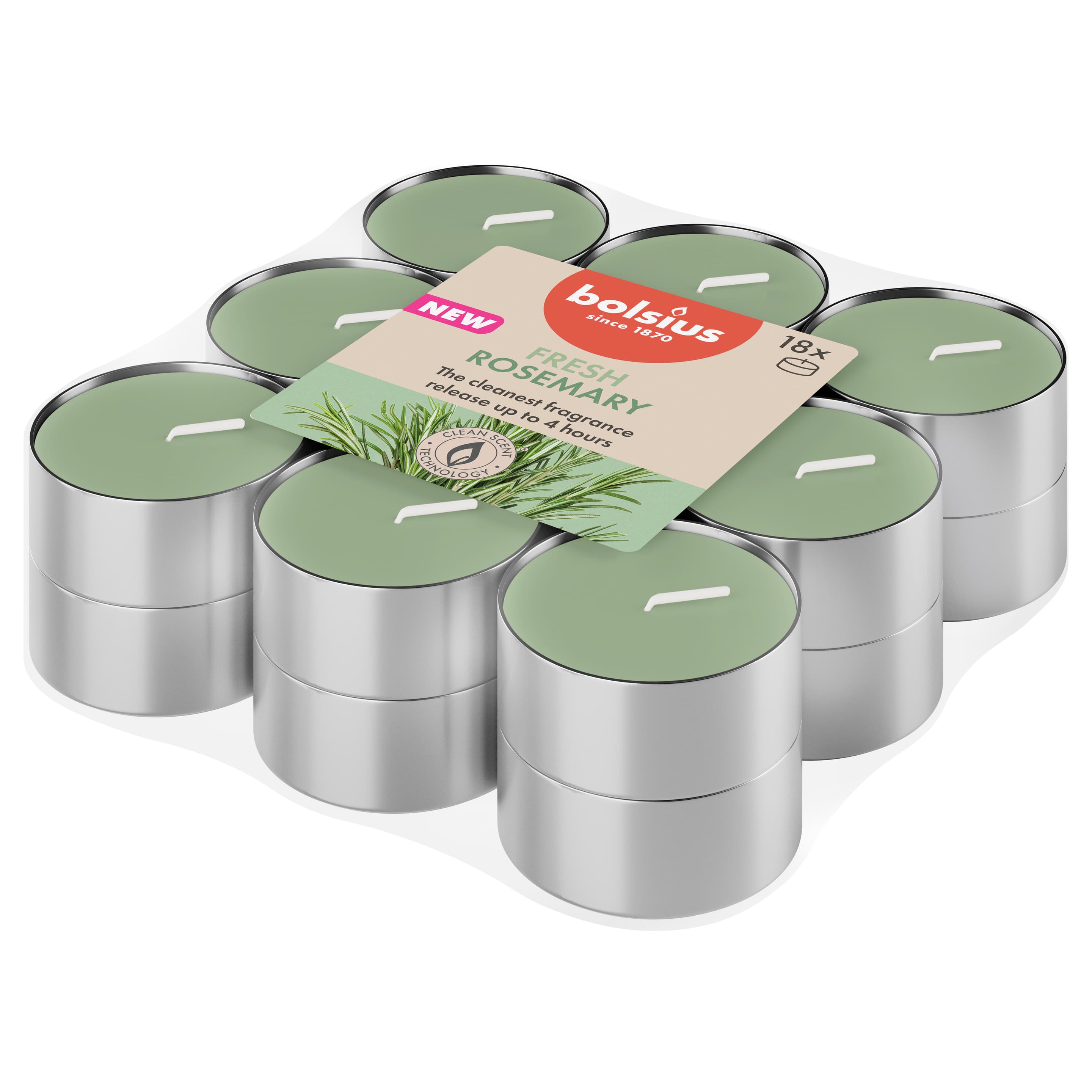 bolsius Duft-Teelichte True Scents 4h 18er Pack