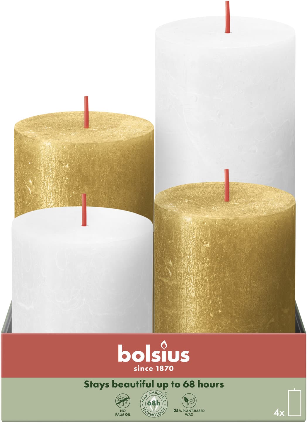 bolsius Adventskerzen Rustik