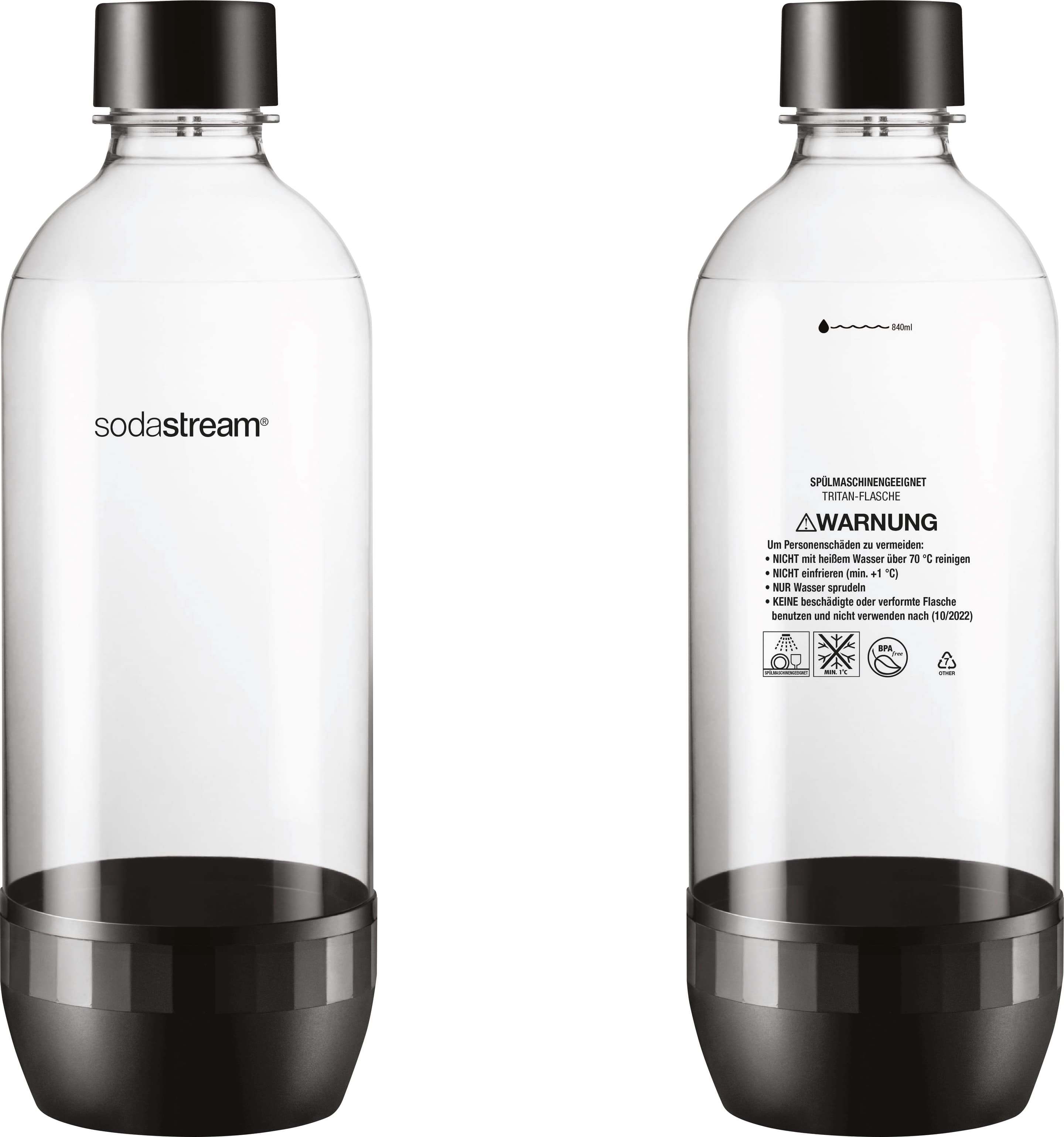 SodaStream® Kunststoffflasche CLASSIC 1l, 2er-Pack