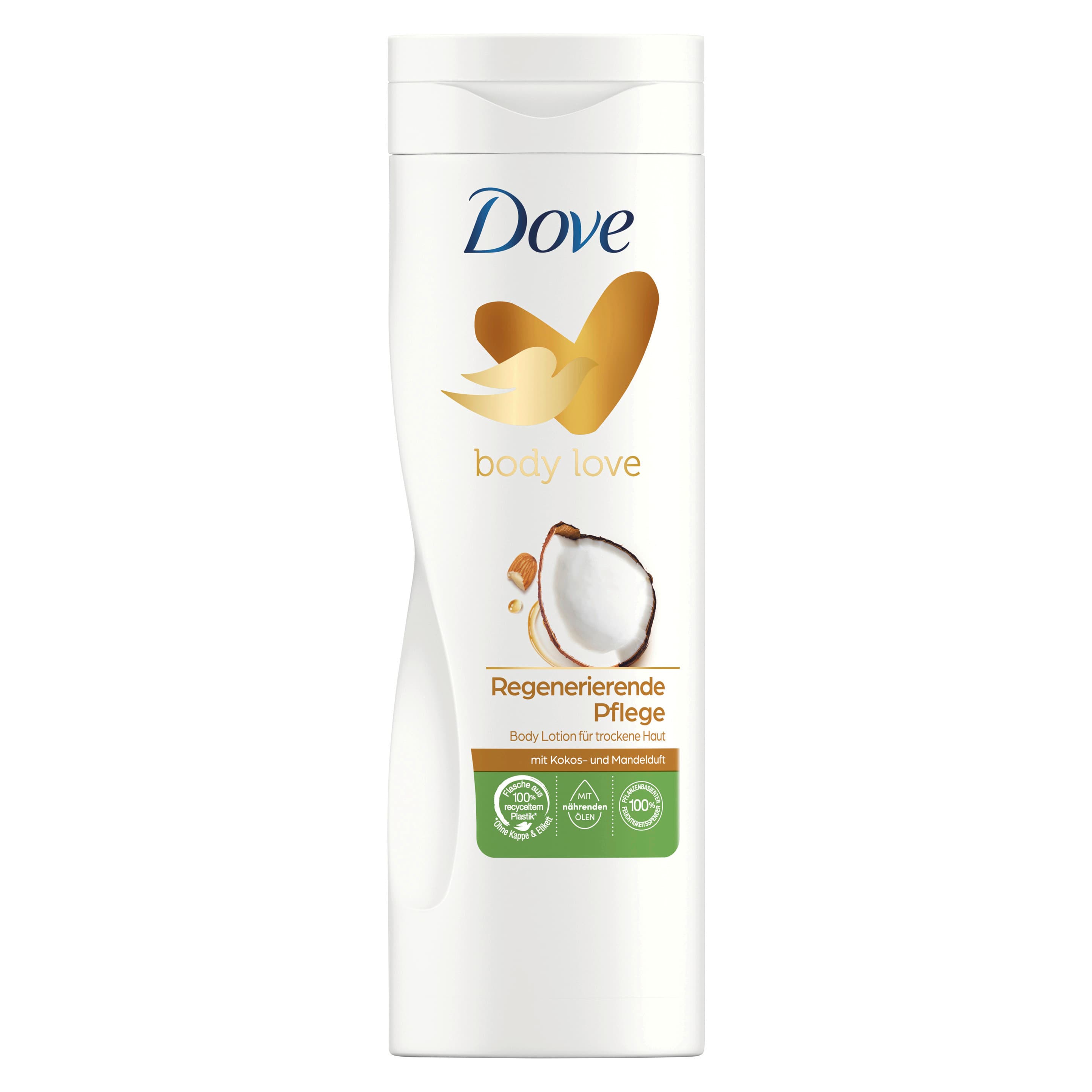 Dove Body Love Regenerierende Pflege Body Lotion mit Kokos- & Mandelduft