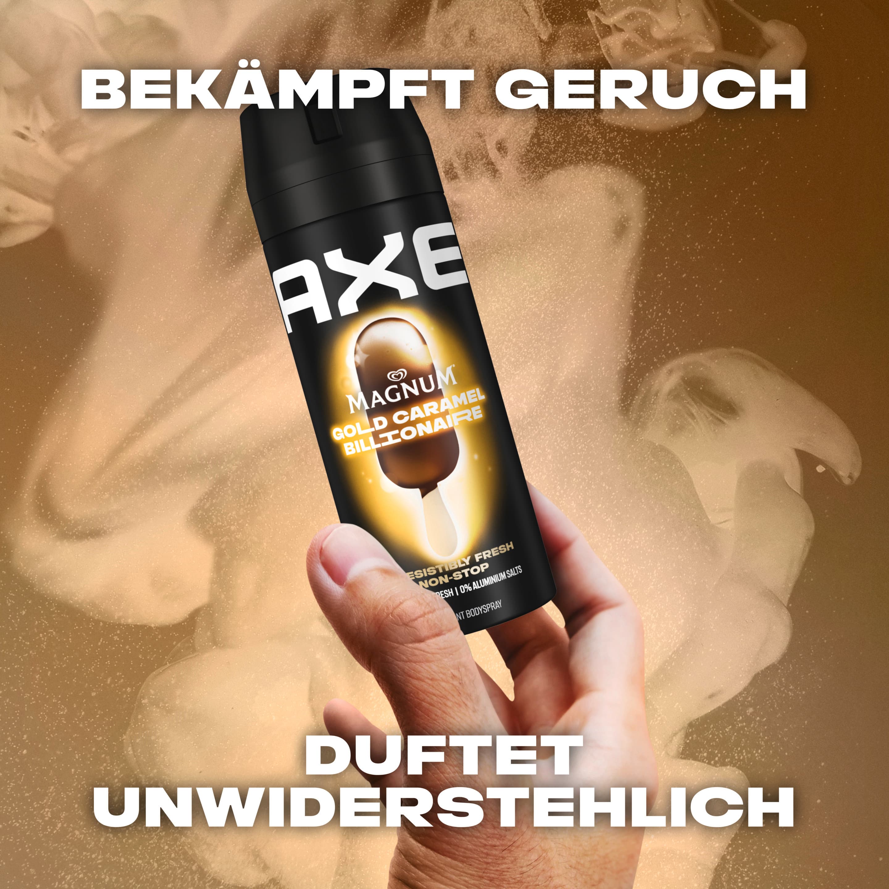 AXE Bodyspray Magnum Gold Caramel Billionaire ohne Aluminiumsalze online bestellen