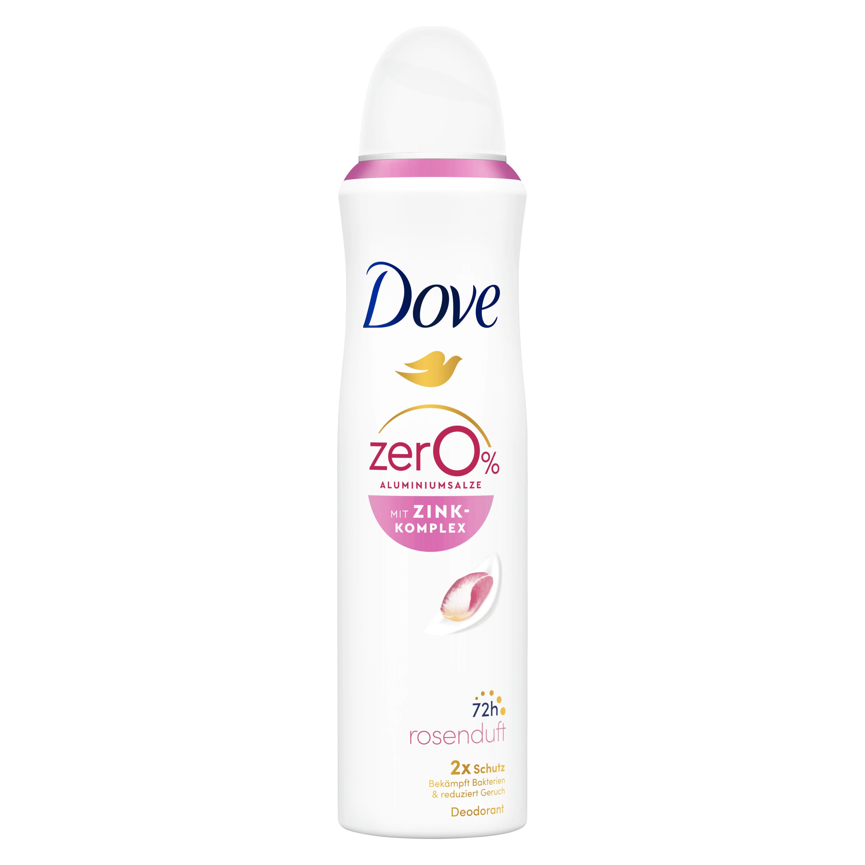 Dove Deodorant-Spray mit Zink-Komplex Rosenduft 0% Aluminiumsalze