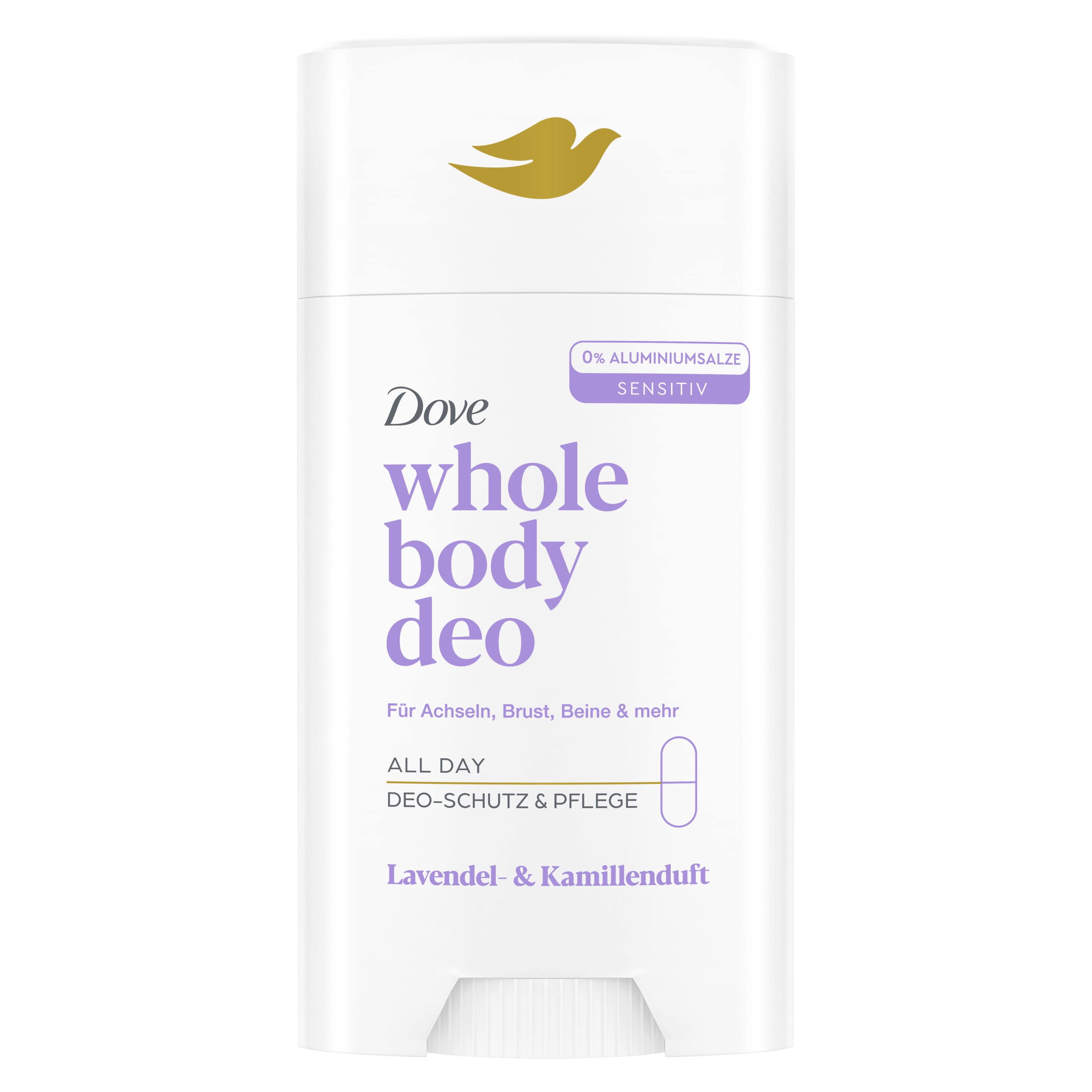 Dove Whole Body Deodorant Stick Lavendel- & Kamillenduft ohne Aluminiumsalze
