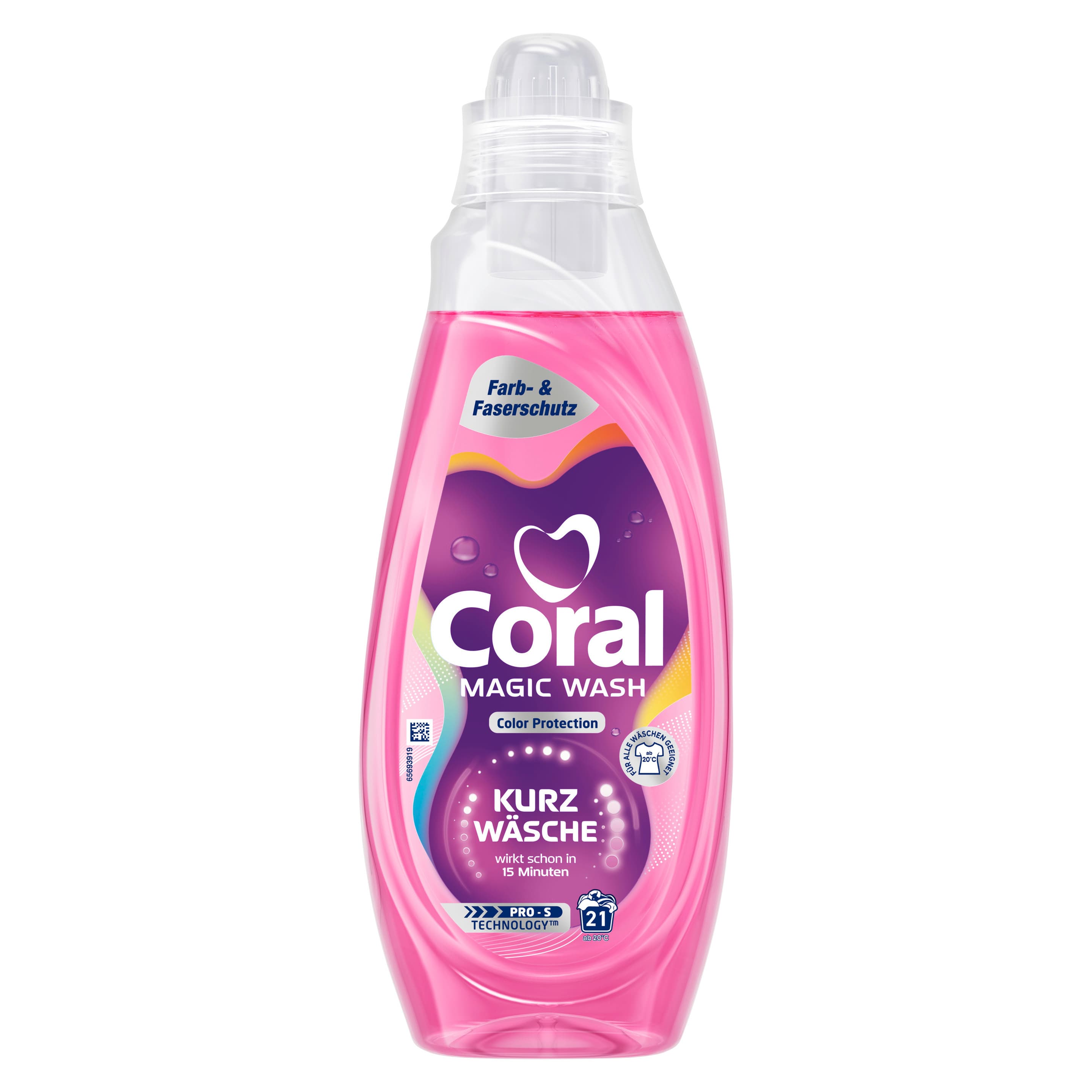 Coral Flüssigwaschmittel Magic Wash Color Protection 21 WL