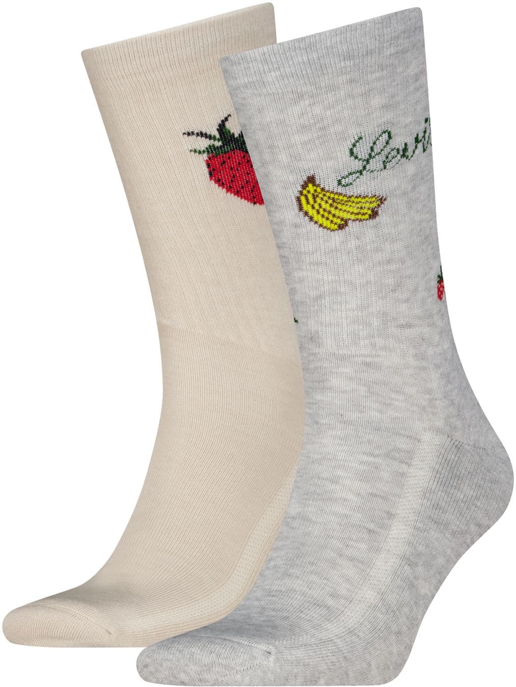 Levis Unisex Socken Reg Cut Fruit Aop 2er Pack