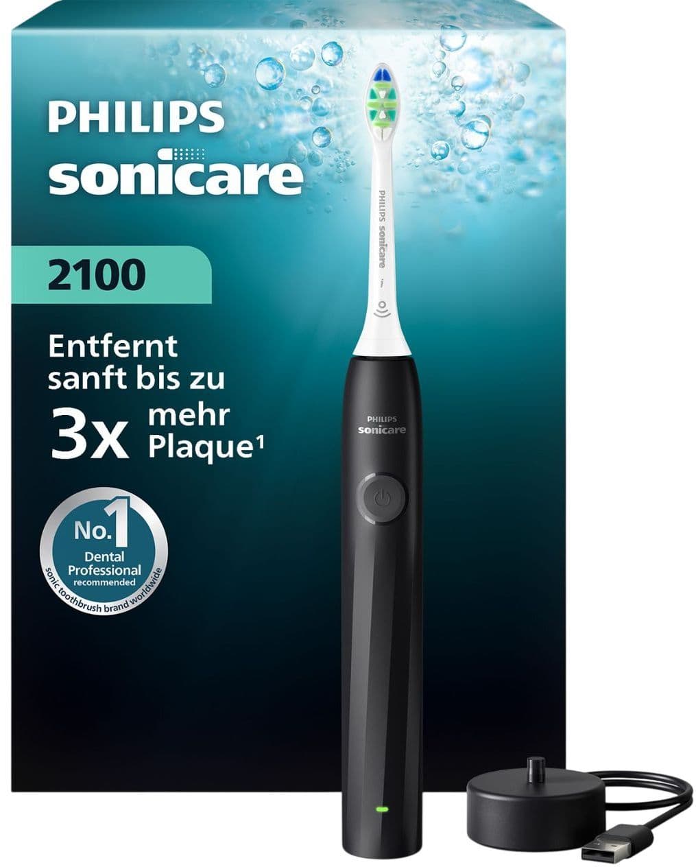 PHILIPS Sonicare elektrische Zahnbürste Series 2100 HX4021/02