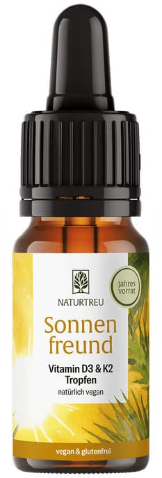 NATURTREU Sonnenfreund Vitamin D3 & K2 Tropfen
