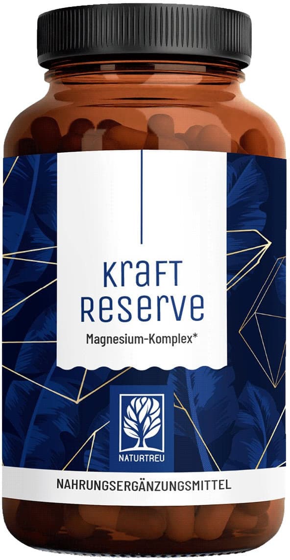 NATURTREU Kraftreserve Magnesium-Komplex aus Citrat, Oxid, Malat & Bisglycinat