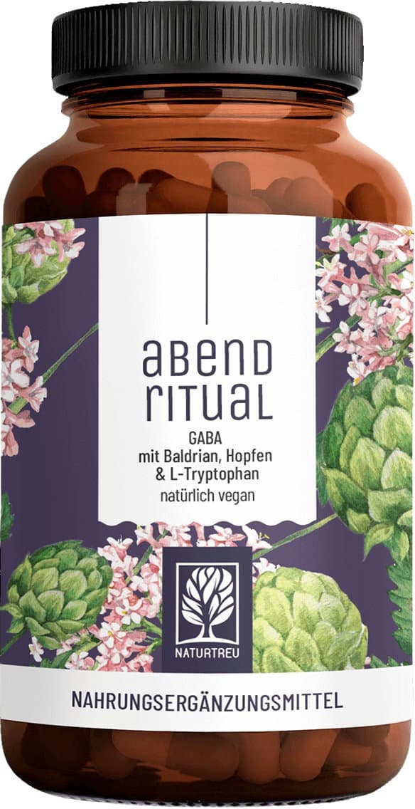 NATURTREU Abendritual GABA mit Baldrian, Hopfen & L-Tryptophan