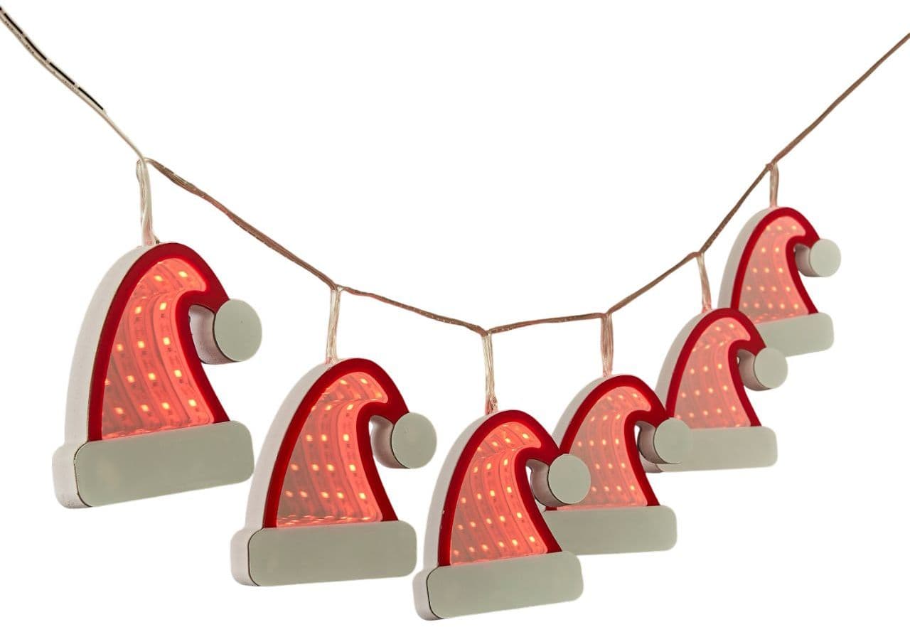 Luca Lighting LED-Girlande Weihnachtsmütze