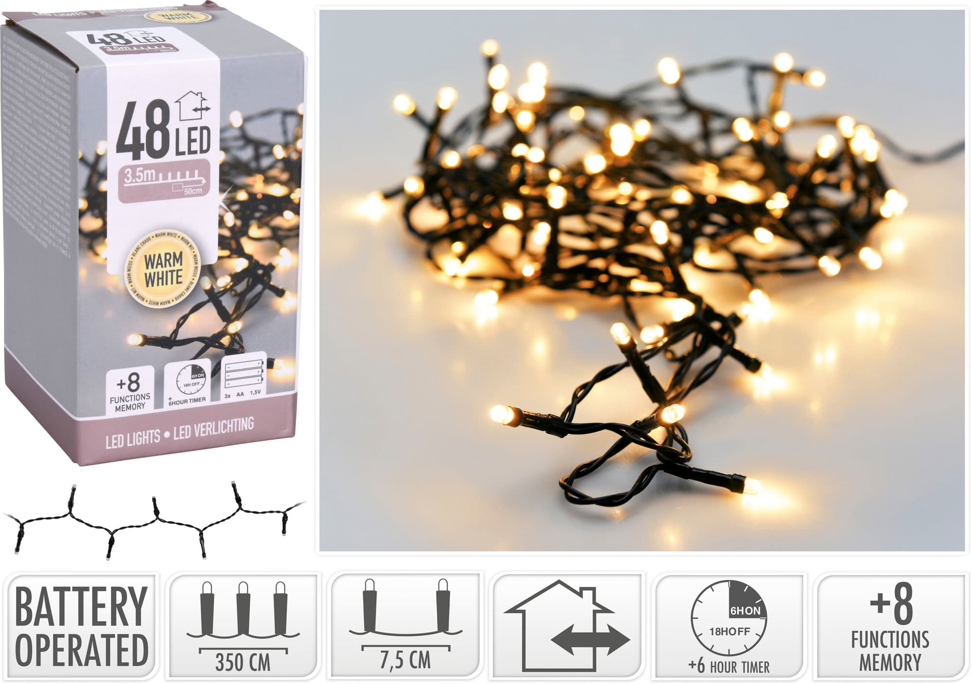 LED-Lichterkette 48er