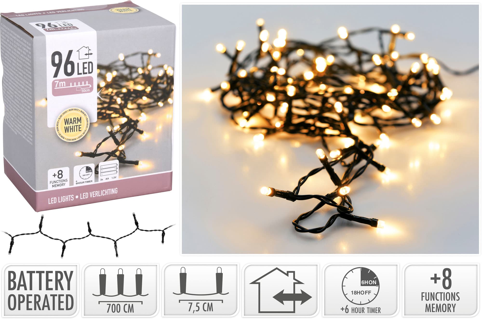 LED-Lichterkette 96er