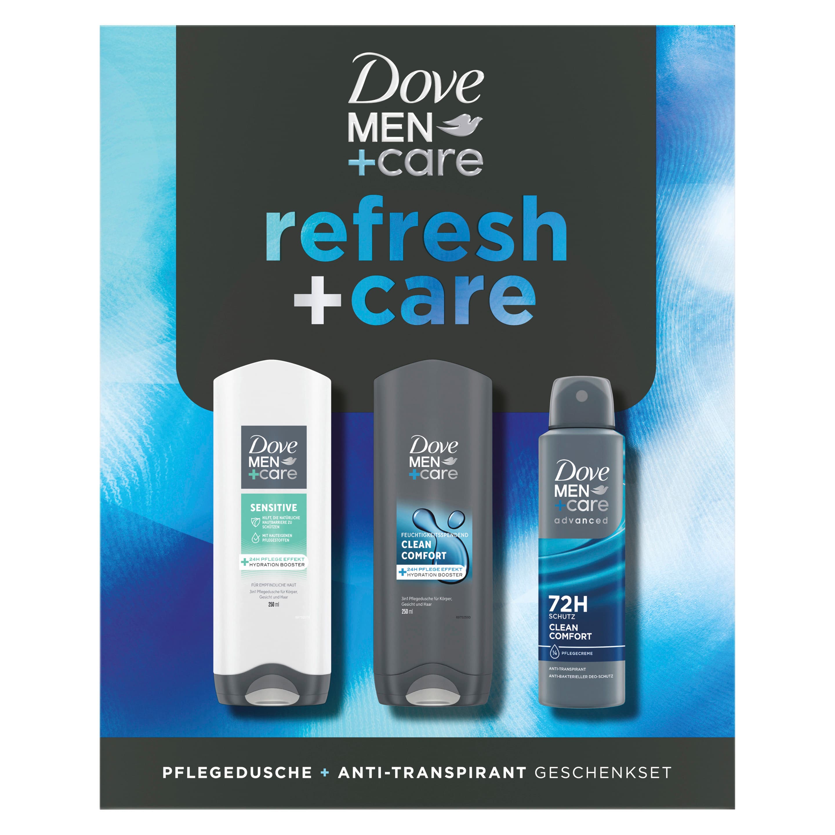 Dove Men+Care Geschenkset Duschgel + Deo Clean Comfort