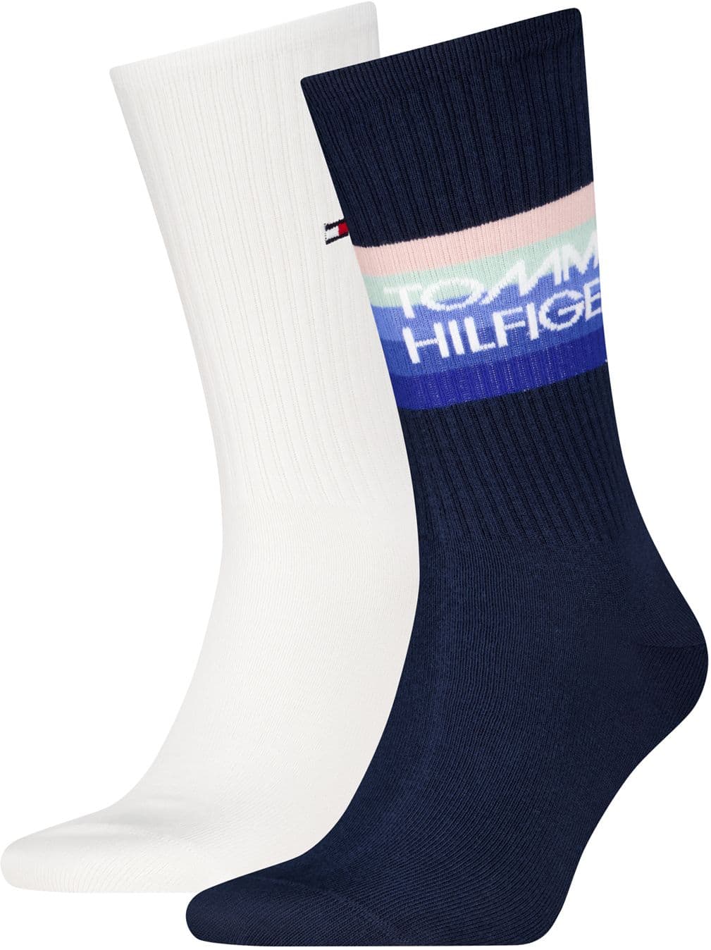 TOMMY HILFIGER Herren Tennissocken TH Logo 2er Pack