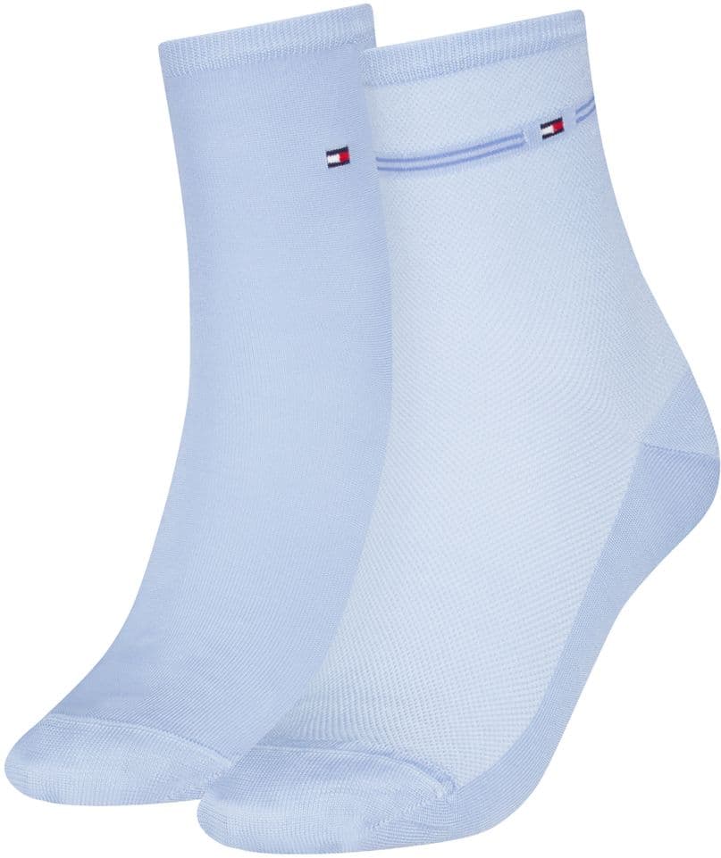 TOMMY HILFIGER Damen Kurzsocken Mesh 2er Pack