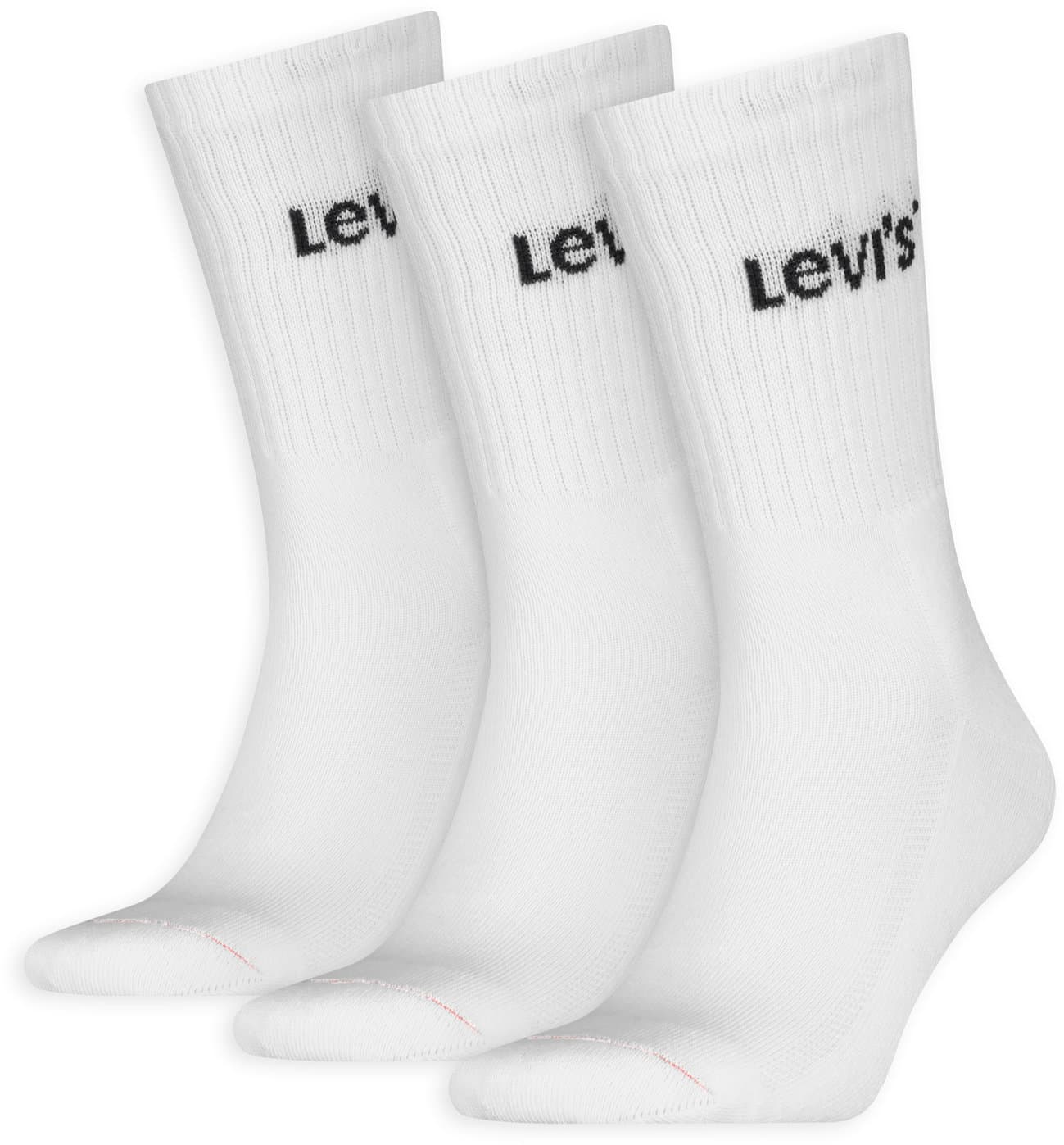 Levis Unisex Socken Regular Cut Orange Tab 3er Pack