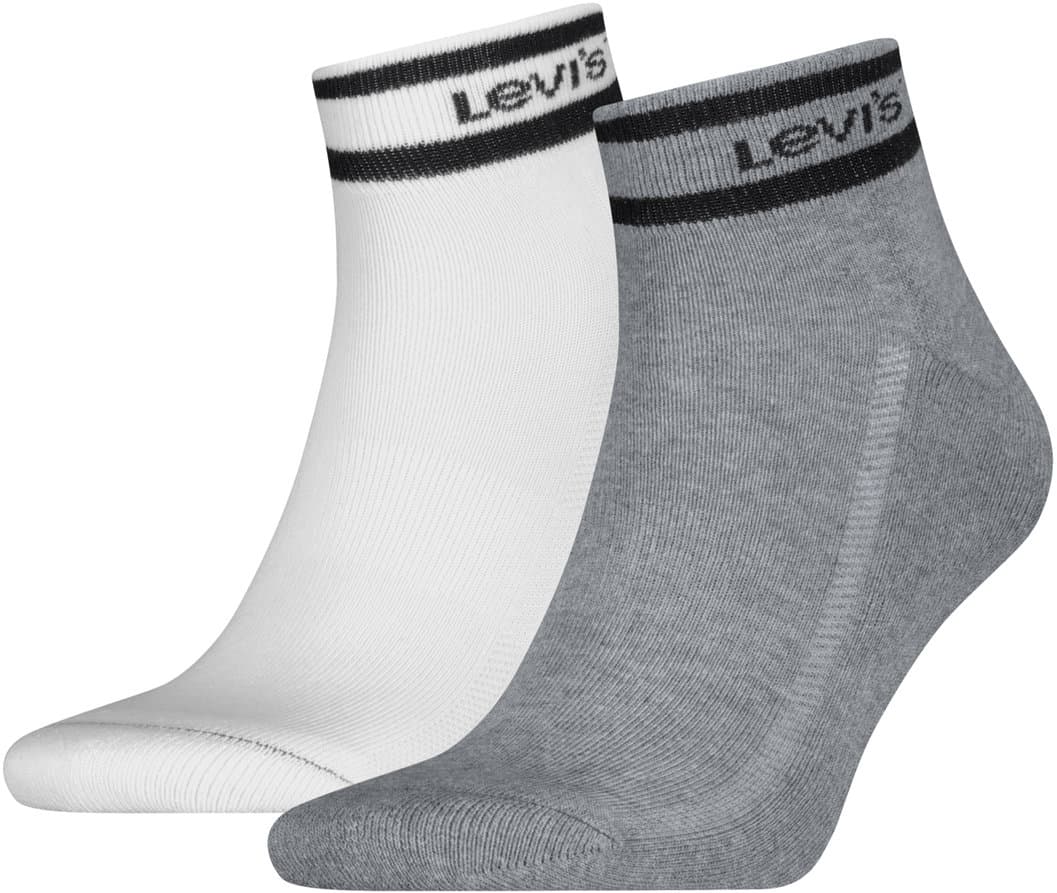 Levis Unisex Socken Mid Cut Sport Stripe 2er Pack