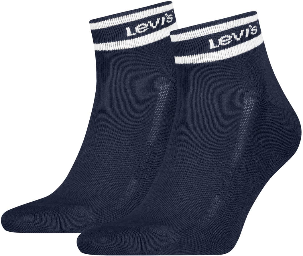 Levis Unisex Socken Mid Cut Sport Stripe 2er Pack