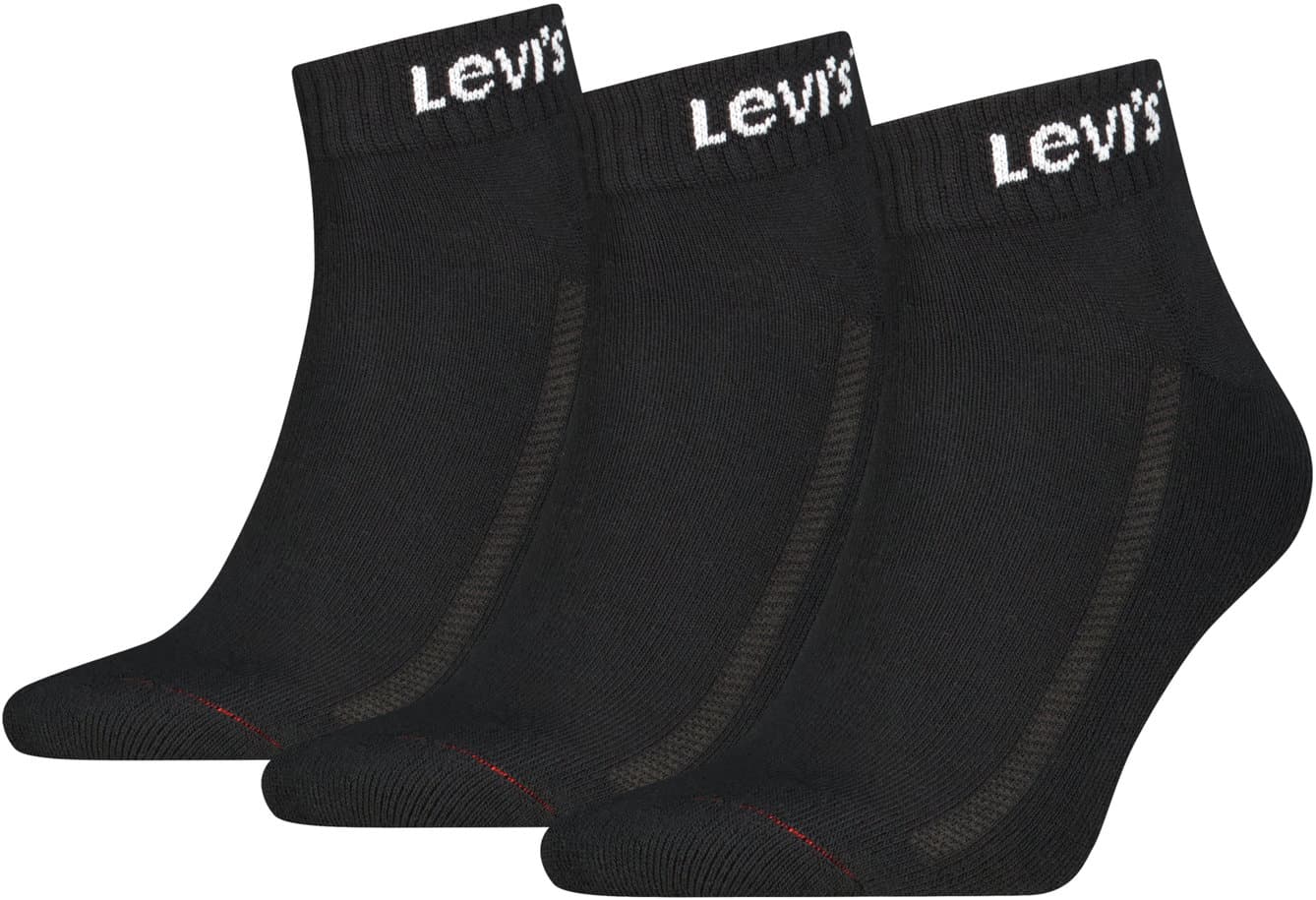 Levis Unisex Socken Mid Cut Orange Tab 3er Pack