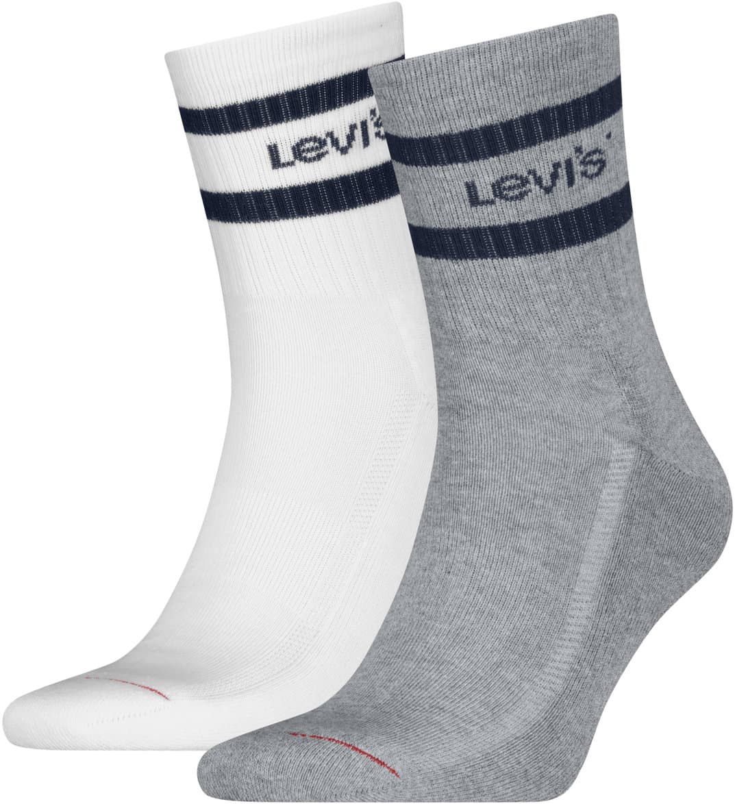 Levis Unisex Socken Short Cut Sport Stripe 2er Pack