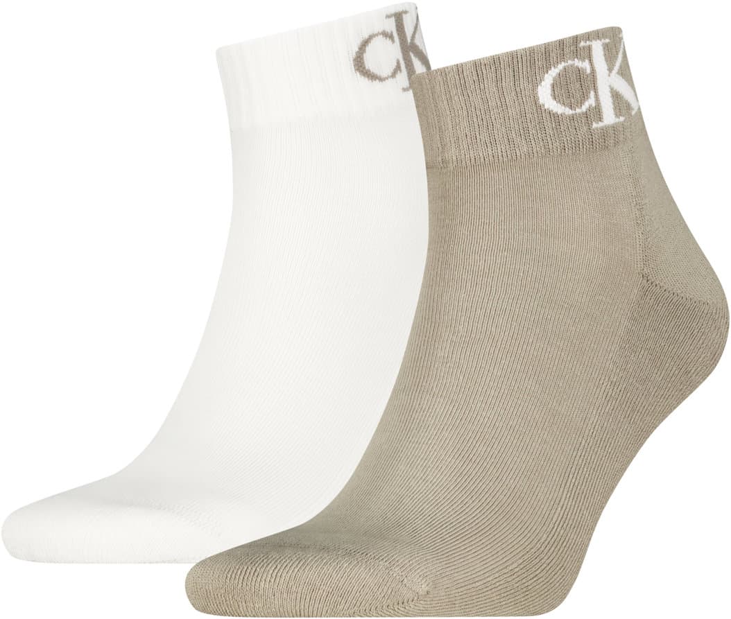 Calvin Klein Herren Kurzsocken Quarter Monogram 2er Pack