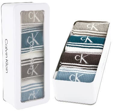 Calvin Klein Herren Sportsocken Logo 4er Pack Geschenkpackung