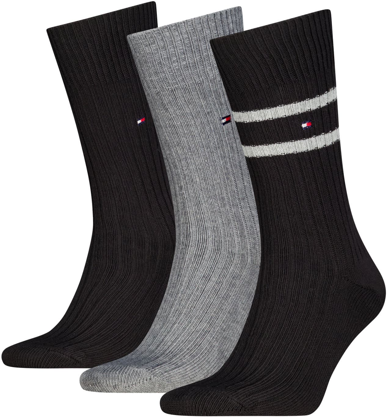 TOMMY HILFIGER Herren Socken Bootsock 3er Pack Geschenkpackung
