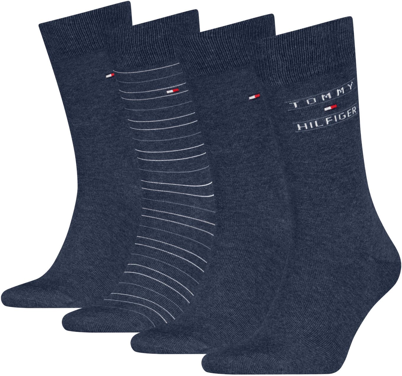 TOMMY HILFIGER Herren Socken Tommy Stripe 4er Pack Geschenkpackung