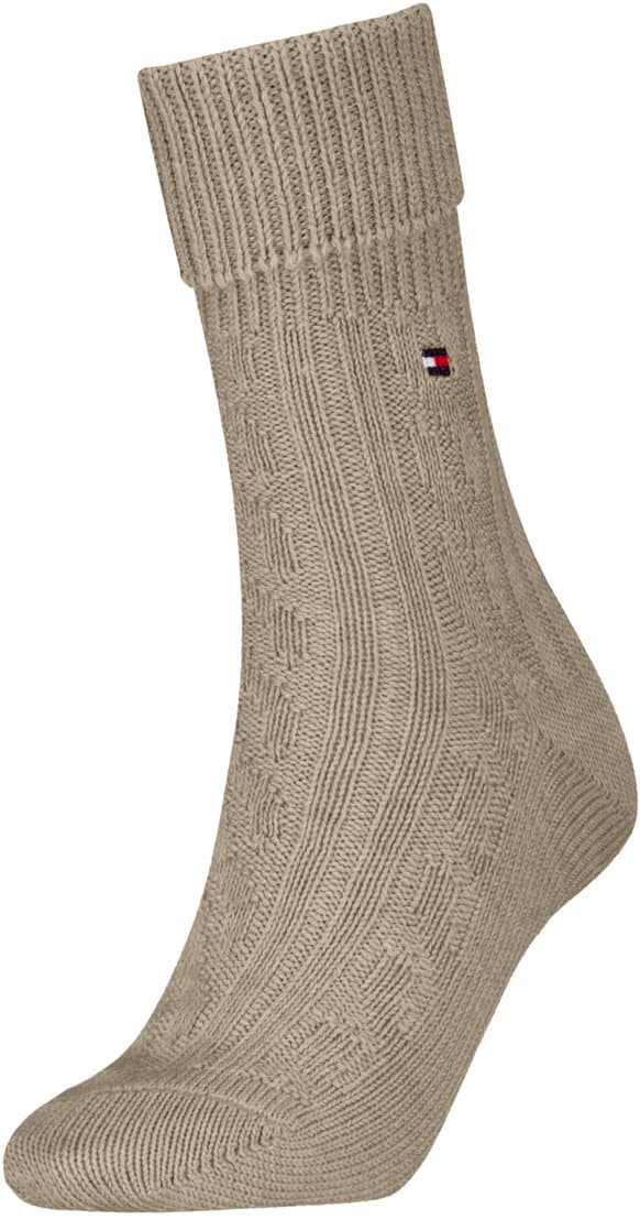 TOMMY HILFIGER Damen Socken Fold Over Cable