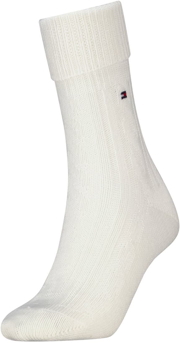 TOMMY HILFIGER Damen Socken Fold Over Cable