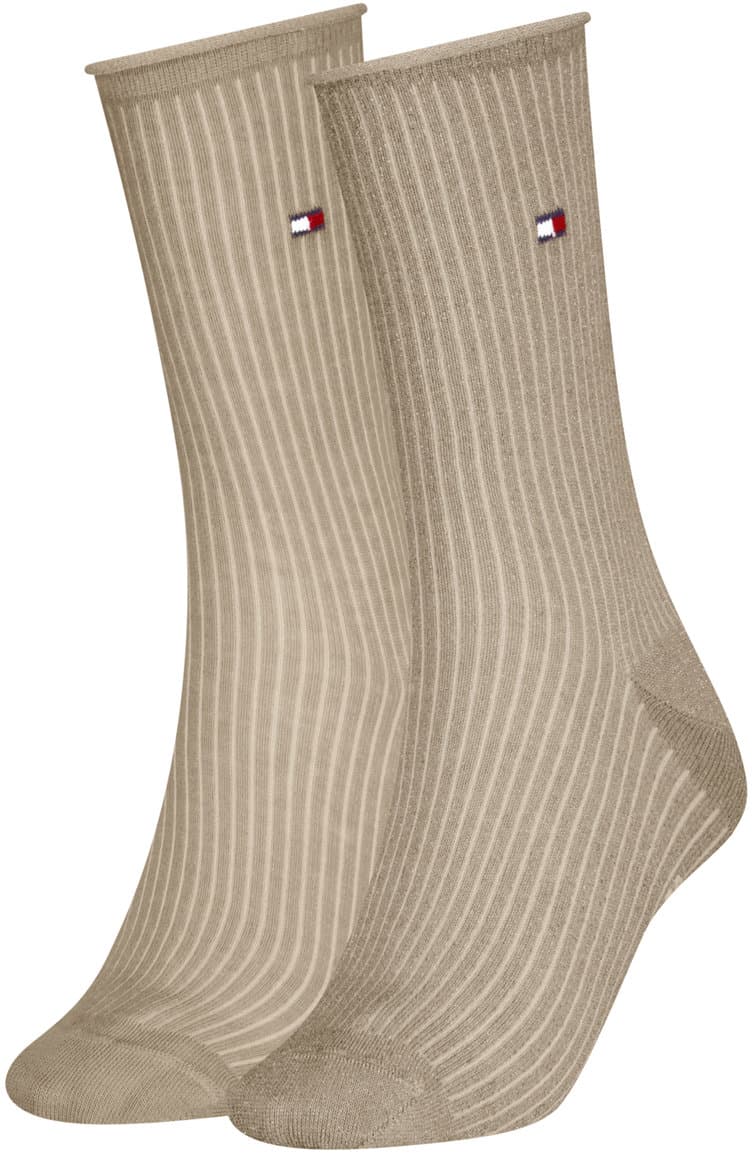TOMMY HILFIGER Damen Socken Lurex Roll Top