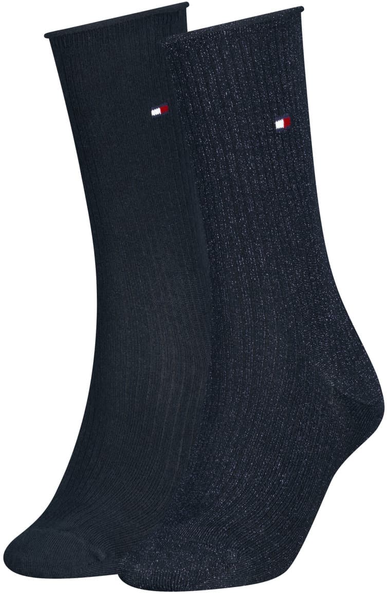 TOMMY HILFIGER Damen Socken Lurex Roll Top