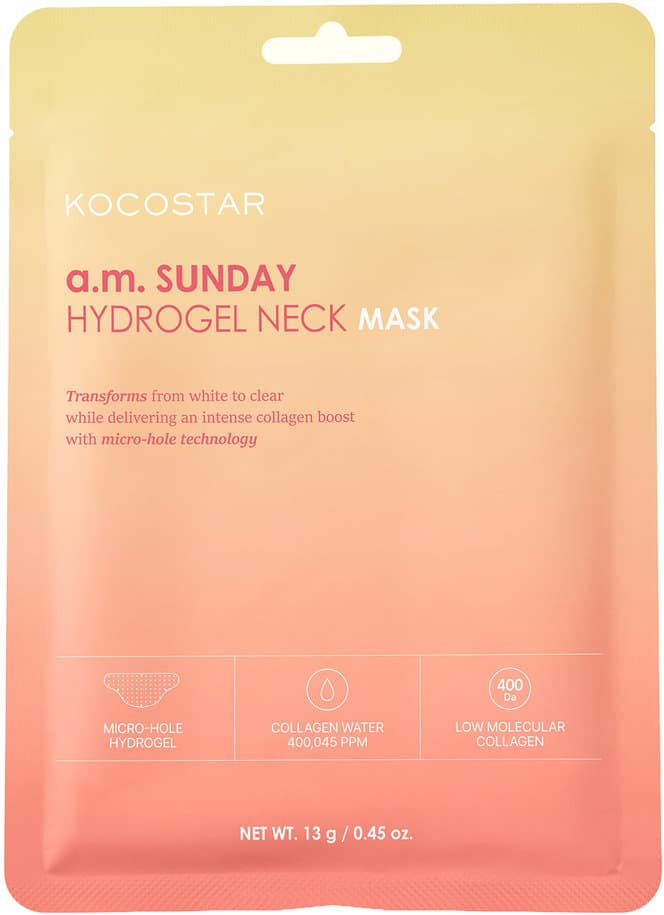 KOCOSTAR a.m. Sunday Hydrogel Neck Mask
