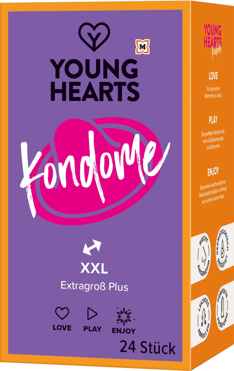 YOUNG HEARTS Kondome XXL