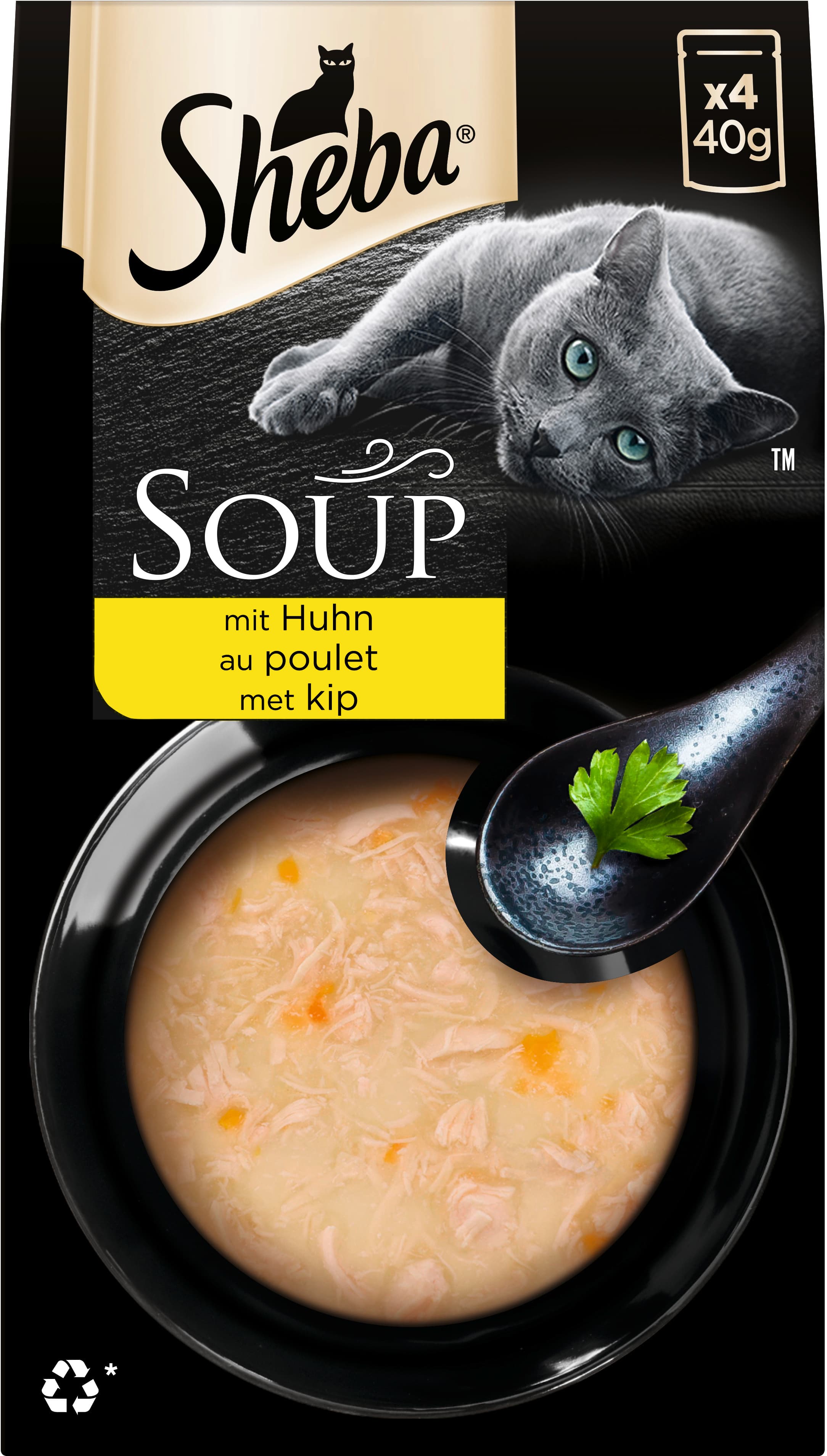 Sheba Soup mit Huhn Multipack 4x40g