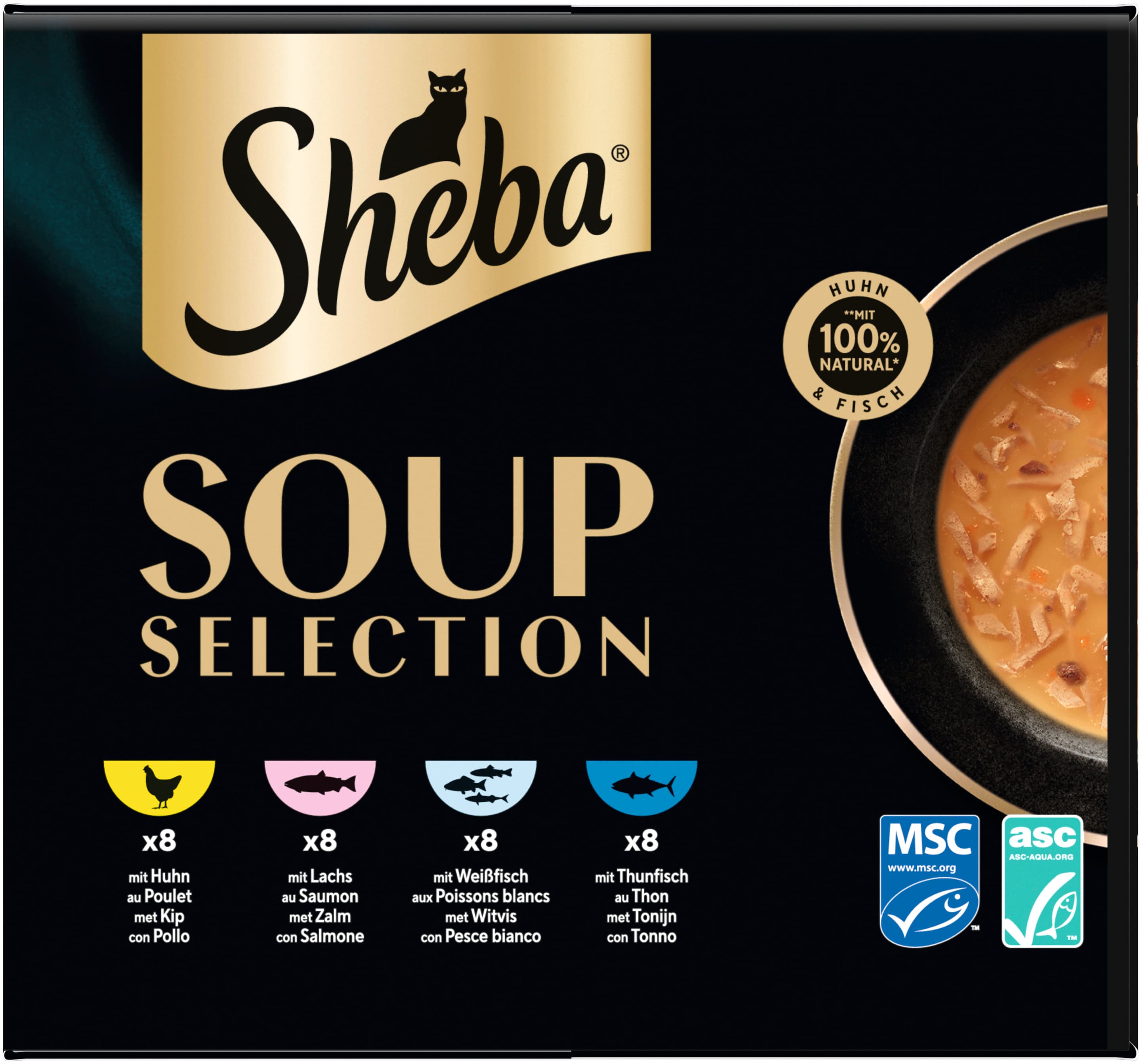SHEBA® SOUP Selection Multipack Portionsbeutel 32x40g