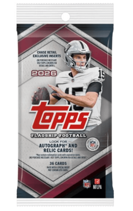 TOPPS 2026 Flagship Football Fat Pack – NFL Sammelkarten
