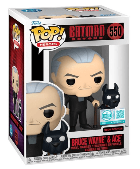 Funko - POP! - Batman of the Future Pop! Heroes Vinyl Figur Bruce Wayne & Ace Exclusive 9 cm