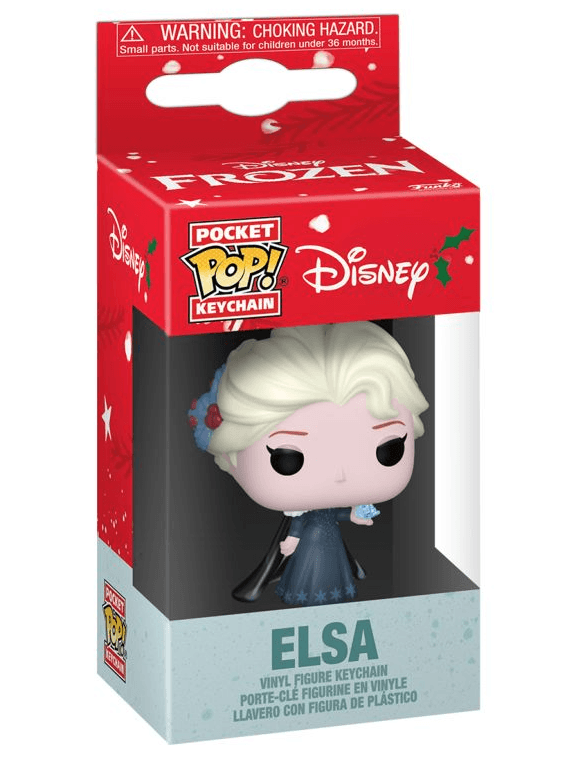 Funko - POP! - Disney: Princess - Elsa (Holiday) Keychain