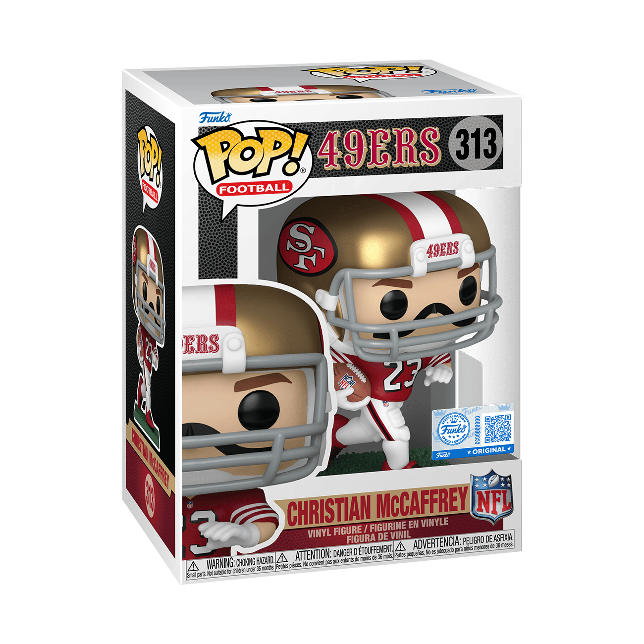 Funko - POP! - Christian McCaffrey (Red & White Uniform) Vinyl