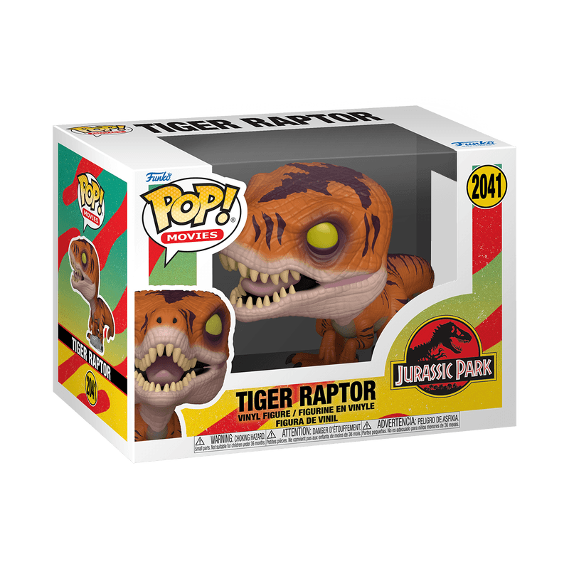 Funko - POP! - Jurassic Park - Tiger Raptor Vinyl