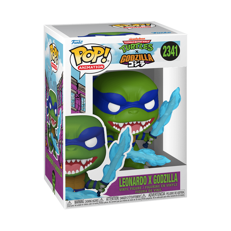 Funko - POP! - Teenage Mutant Ninja Turtles - Leonardo x Godzilla Vinyl
