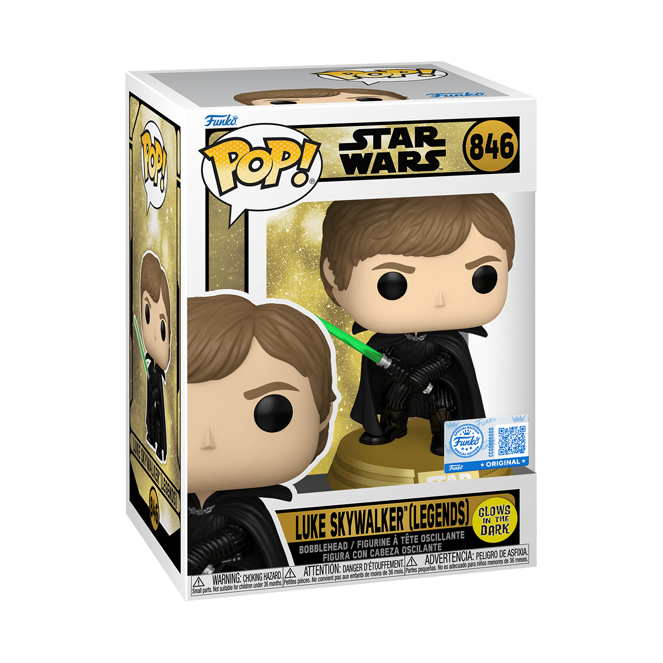 Funko - POP! - Star Wars - Luke Skywalker (Legends) (Glow) Vinyl