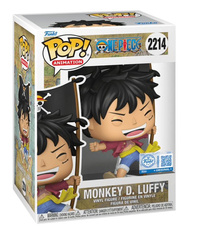 Funko - POP! - One Piece - Luffy D. Luffy (with Flag) Vinyl