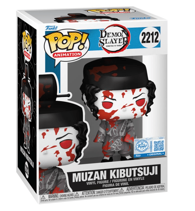 Funko - POP! - Demon Slayer - Muzan (Black & White Battle Damaged) Vinyl