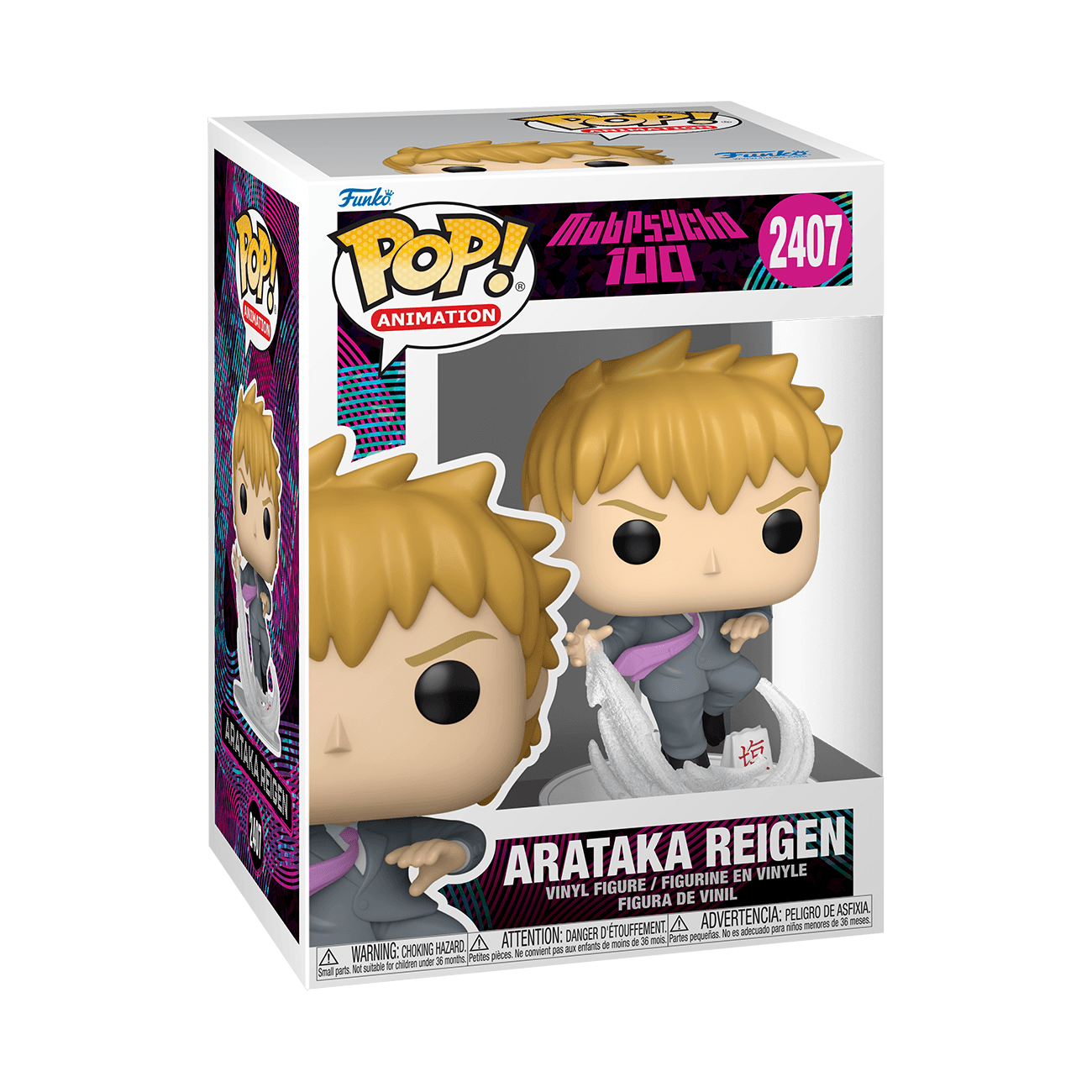 Funko POP! Anime Mob Psycho 100 Arataka Reigen Vinylfigur #2407