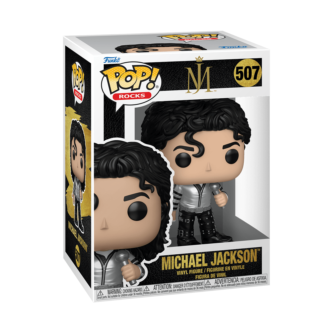 Funko POP! Rocks Michael Jackson Bad Tour Metallic Vinylfigur #507